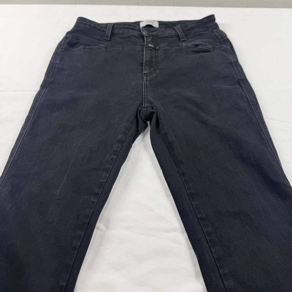Closed‎ Skinny Pusher Jeans Size 29 Washed Black High Rise Italy Candiani Denim